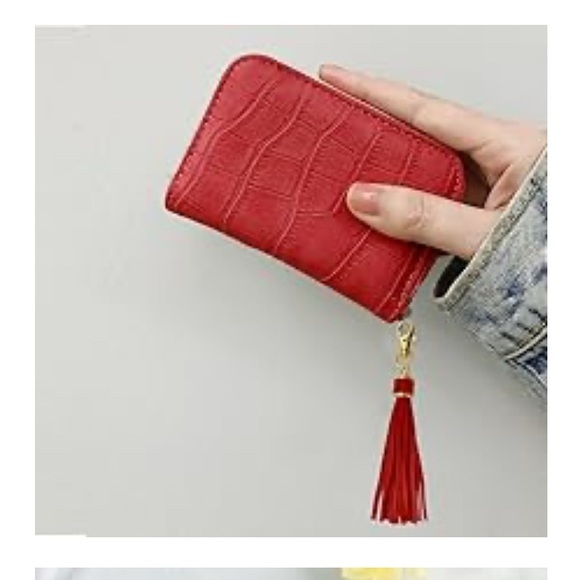 Leather Tassel for Purse With Golden Metal Caps Lobster Swivel Keychain NIP - Picture 4 of 12